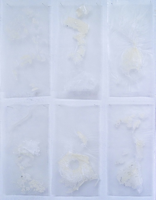 《幕》系列, 32 x 15 cm / 塊, 共540塊, 米紙、粘米粉, 2019