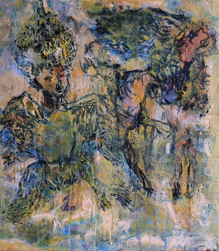 無題，吳方洲，75 x 66 cm，布本壓克力，2015