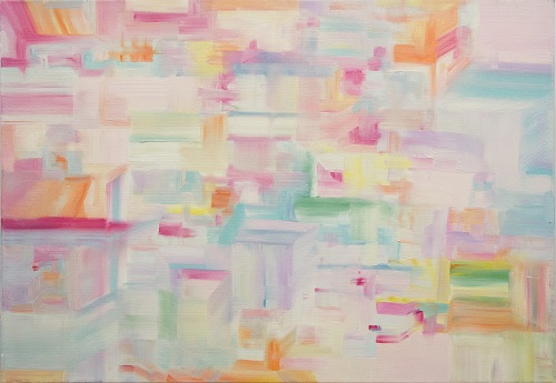 Timing°12，吳凱婷，布本油畫 ，50 x 70 cm，2015