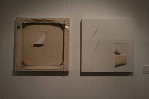 畫是畫是畫是畫是.....  李少莊 50 x 110 cm  混合媒材(布本壓克力和木框) 2008