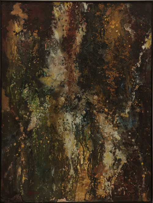 歲月殘流 鄒中星 122 x 91 cm  混合材料 1994