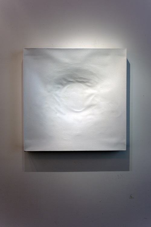 畫是畫是畫是畫是 … 厚度, 李少莊, 80 x 80 x 15 cm, 裝置(布本壓克力), 2012
