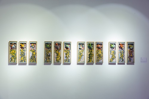 海神, 吳方洲, 37.7 x 13.3 cm x 12件, 混合媒材, 2018