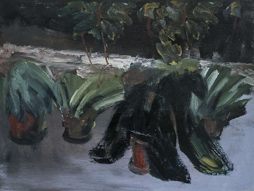 垂死的植物,  陳慧雯, 24 x 18 inches (61 x 46 cm), 布本油畫, 2017