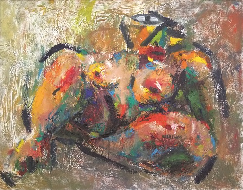 關於皮毛的情緒，李映蓉，布本油畫 ，72 x 91 cm，2015