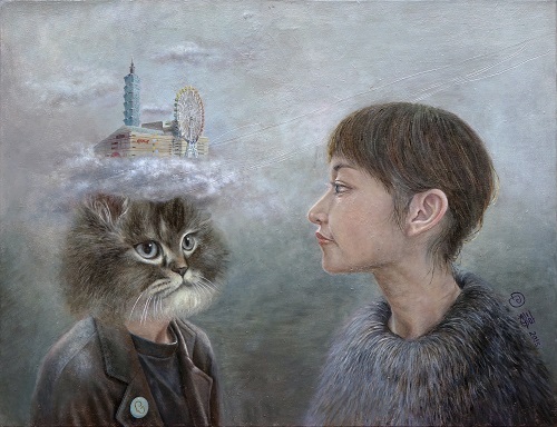 回憶之景，梁敏婷，50 X 65.5 cm，油彩、畫布，2015