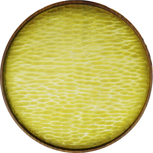 黃海，李植安，D = 28 cm，木、油畫，2021