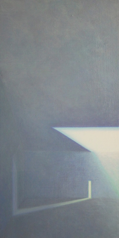 交感系列 63，李英維，布本油畫，40 x 20 cm，2016