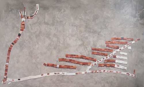 曬磚一，黎小傑，110 x 180 cm，布本油畫，2011