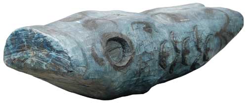 藍色的魚 唐重 19 x 66 x 20 cm 木雕 2007
