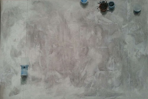 烈日，黎小傑，布本油畫，60 x 80cm，2015