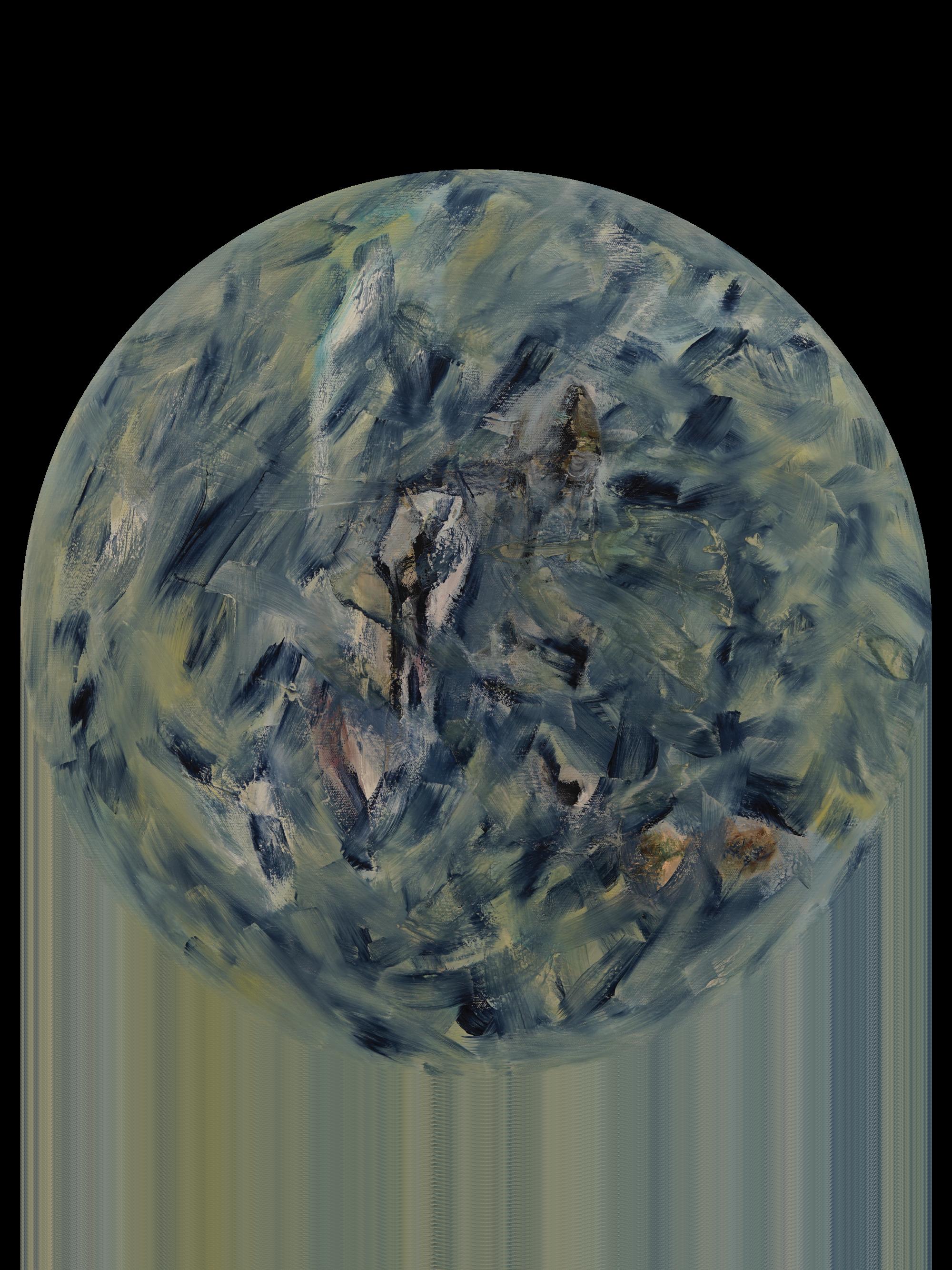 聯，蘇侃哲，D=60cm，布本油畫，2015