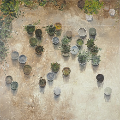 種一，黎小傑，80 x 80 cm，布本油畫，2015