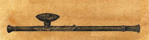 迷地咒 1，霍凱盛，針筆紙本，31 x 10 cm，2021