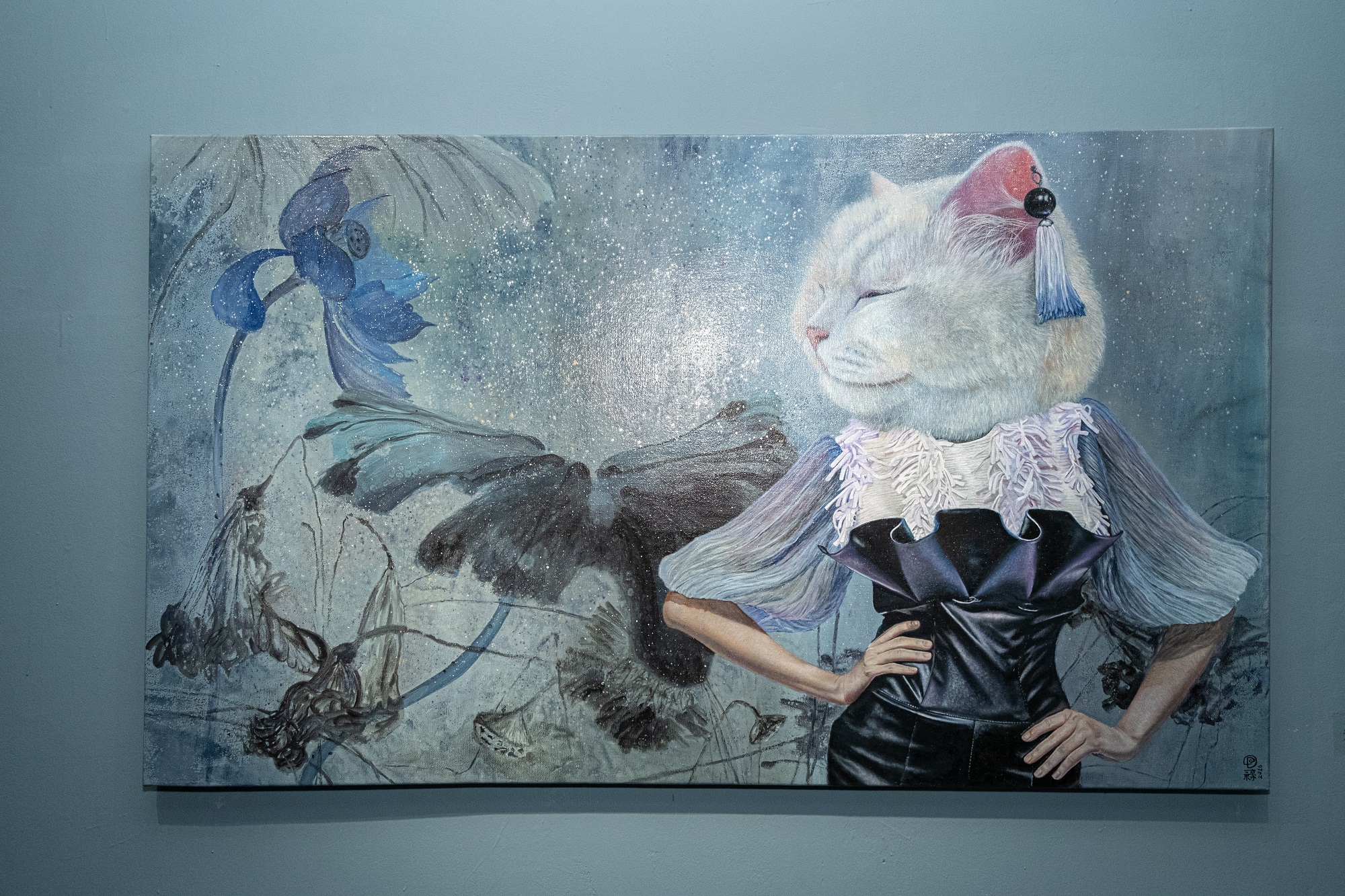 幽墨，梁敏婷，油彩、畫布，100 x 170 cm，2016
